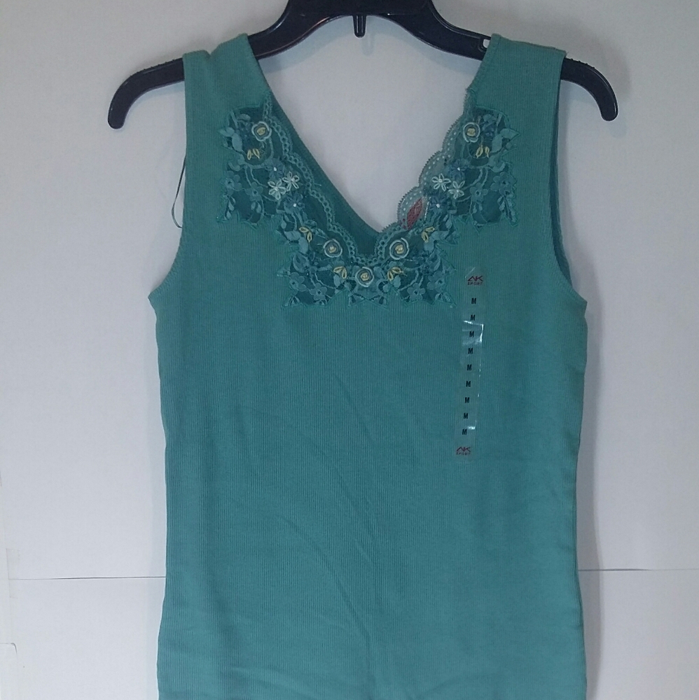 COPY - NWT Anne Klein Lace Embellished Tank